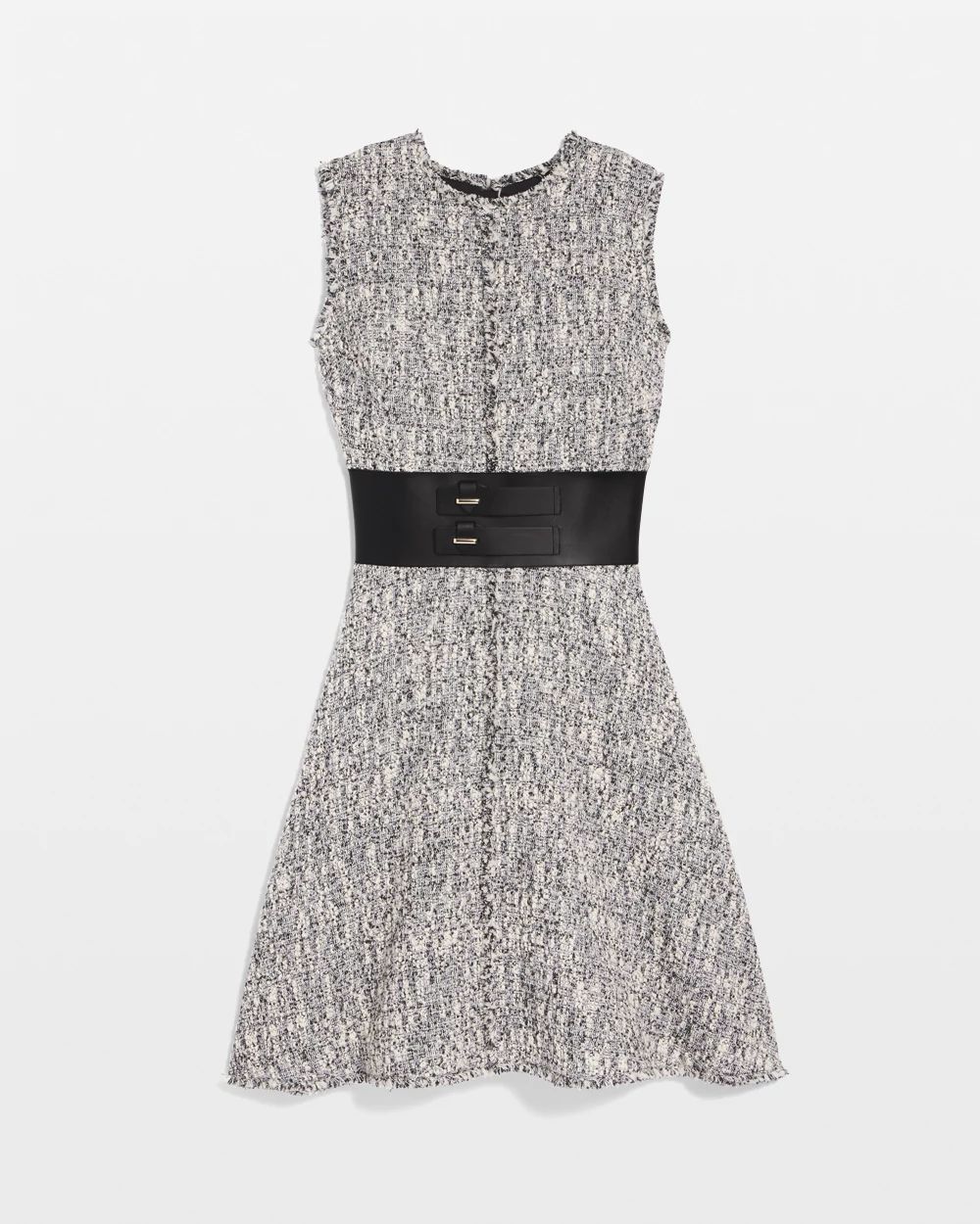 Belted Tweed Dress | White House Black Market